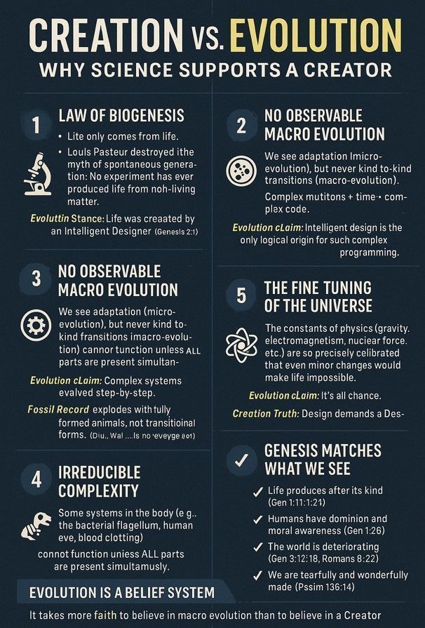 Creation Vs. Evolution: Why Science Supports A Creator
